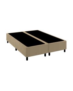 Base Cama Box Premium Queen Comum Bege