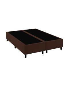 Base Cama Box Premium Queen Comum Marrom