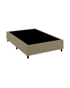 Base Cama Box Premium Casal Comum Bege