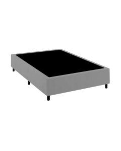 Base Cama Box Premium Casal Comum Cinza