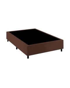 Base Cama Box Premium Casal Comum Marrom