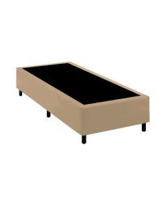 Base Cama Box Solteiro Comum Bege