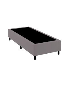 Base Cama Box Solteiro Comum Cinza