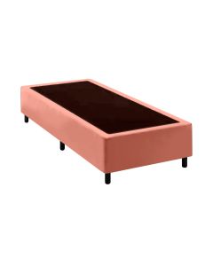 Base Cama Box Premium Solteiro Comum Rose